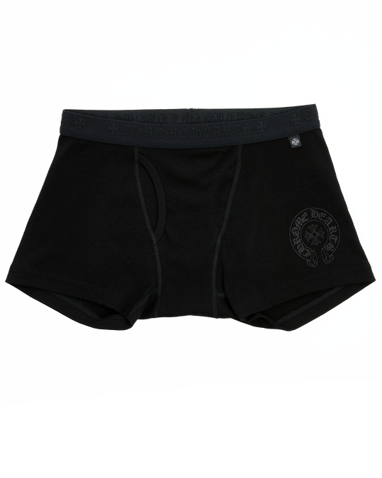 Chrome Hearts Black Boxer Brief Shorts - Size Medium 100